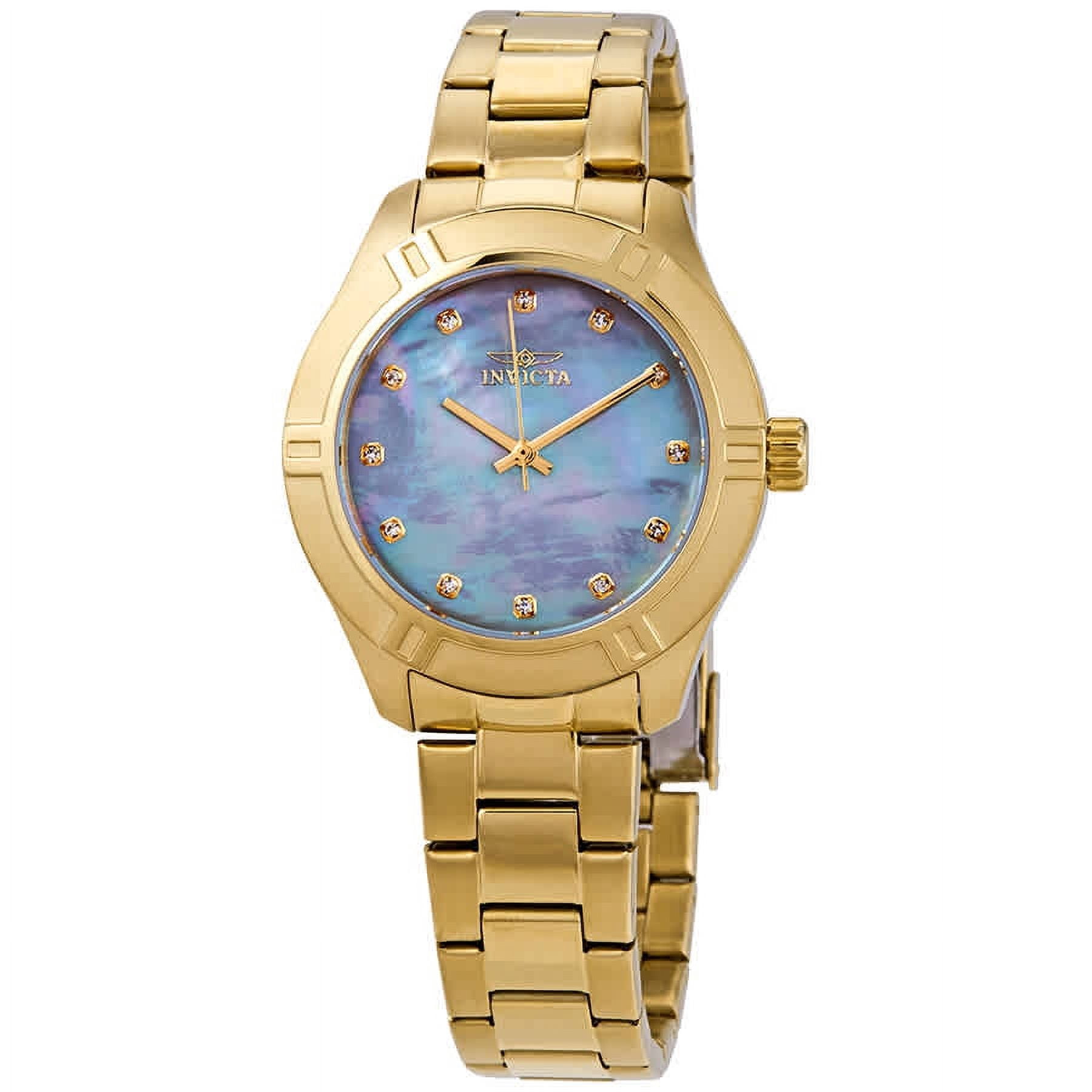 Invicta Pro Diver 18324 Women\'s Round Analog Mother of Pearl Crystal Watch Invicta Women main image 3