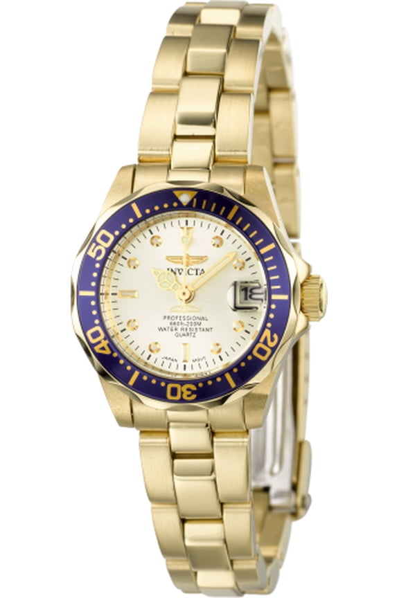 Invicta Women's Pro Diver Gold Dial Watch - 4610