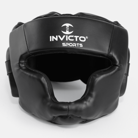 Invicto Boxing Headgear, MMA Sparring Training Helmet, Multi-Layer Padding, Breathable Mesh, Adjustable Fit