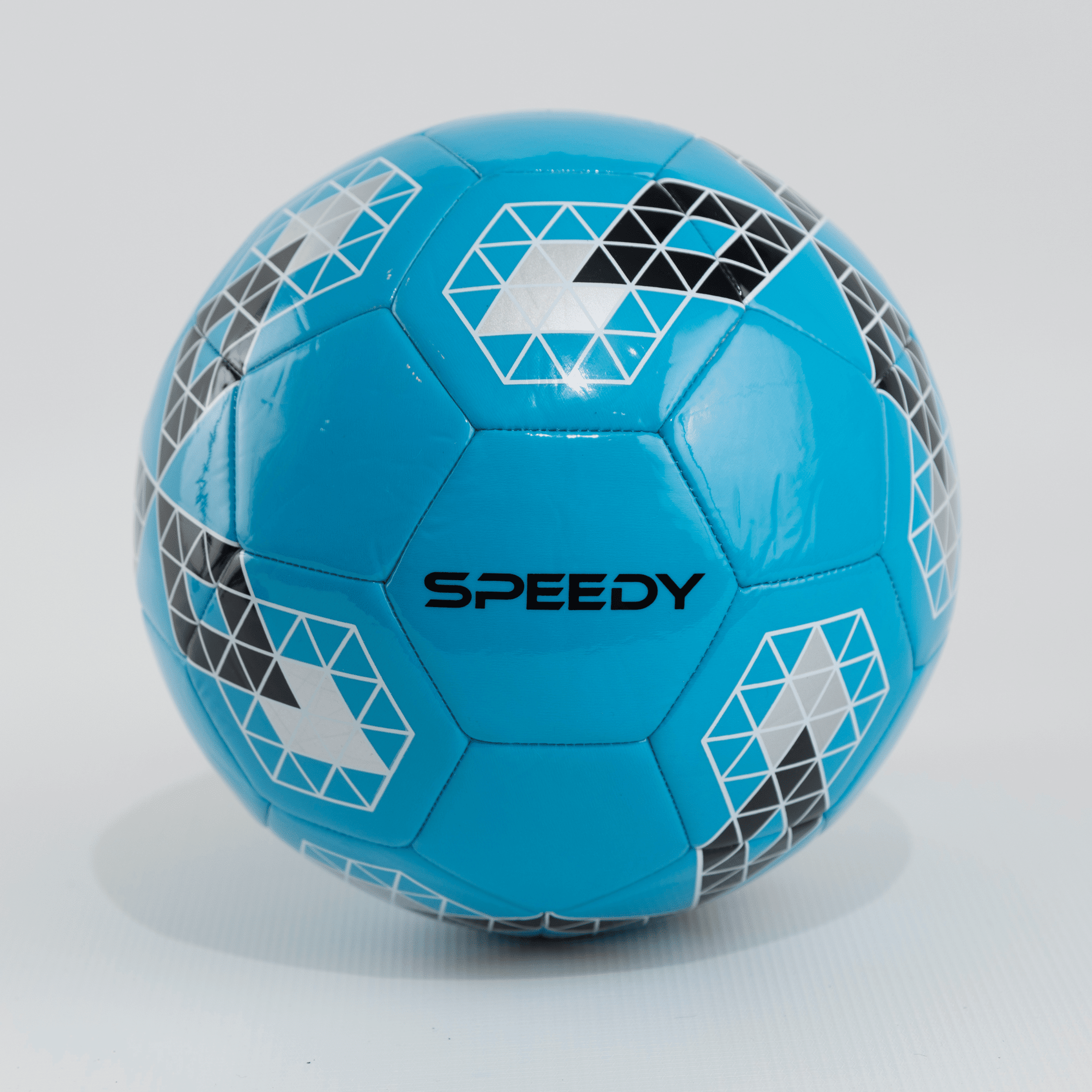 Invicto's Speedy Soccer Ball, Blue, Premium PU, Machine-Stitched, Size 4