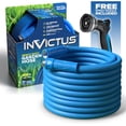 thumbnail image 1 of Invictus 100 Ft Garden Hose with Sprayer Nozzle, 2 Layer Heavy Duty Drinking Hose, Kink Resistant Water Hose, Easy Connect Fittings, 400 PSI, 1 of 6