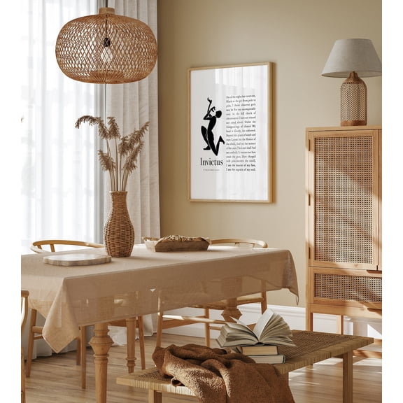 Invictus Poem Wall Art Captain of my soul Poster Master fate quotes Graduation Poster, Unframed Poster Size 8x12