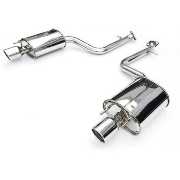 Invidia Q300 Twin Outlet Rolled Stainless Steel Quad Tip Cat-Back Exhaust for 2015 Plus Subaru WRX & STI 4-Door
