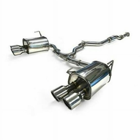 Invidia Single Layer Stainless Steel Quad Tip Cat-Back Exhaust for 2015-Up Subaru STI 4Dr Q300