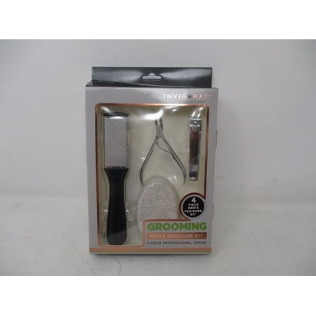 Invigorate by Meridian Point Grooming Men's Pedicure Kit 4 Piece
