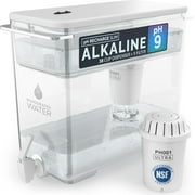Invigorated Water Alkaline Water Filter Dispenser Countertop, 38-Cup Capacity, 1 Filters Included