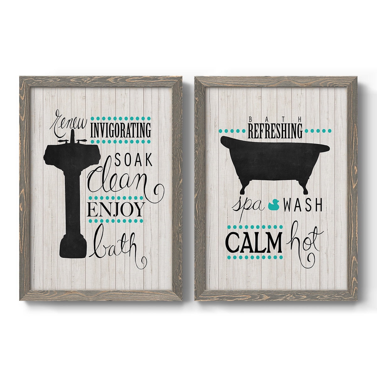 Invigorating Soak - Premium Framed Canvas 2 Piece Set - Ready to Hang