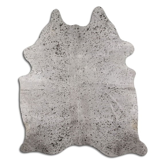Invigorating cowhide rugs for sale GRAPHITE METALLIC ON GREY rug