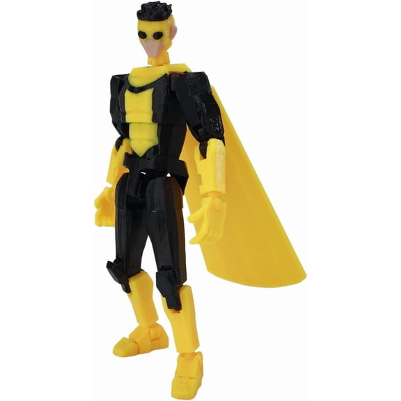 Invinckle Action Figures Assembly Completed Multi-Jointed Posable Movable 3D Printed Action Figure Full Body Movability Doll Creative Gifts