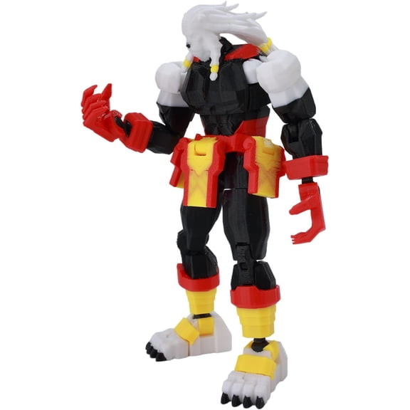 Invinckle Action Figures Assembly Completed Multi-Jointed Posable Movable 3D Printed Action Figure Full Body Movability Doll Creative Gifts