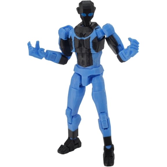 Invinckle Action Figures Assembly Completed Multi-Jointed Posable Movable 3D Printed Action Figure Full Body Movability Doll Creative Gifts