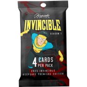 Invincible 2025 Season 1 Keepsake Premiere Trading Card HANGER Pack 4 Cards