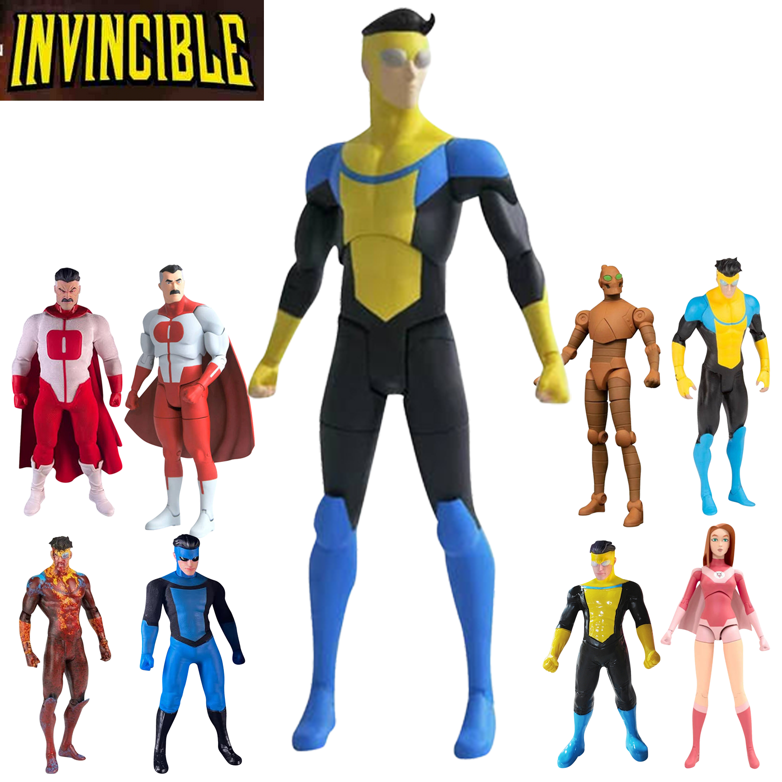 Invincible Action Figure Omniman,Mark Grayson Series 1 Action Figures ...