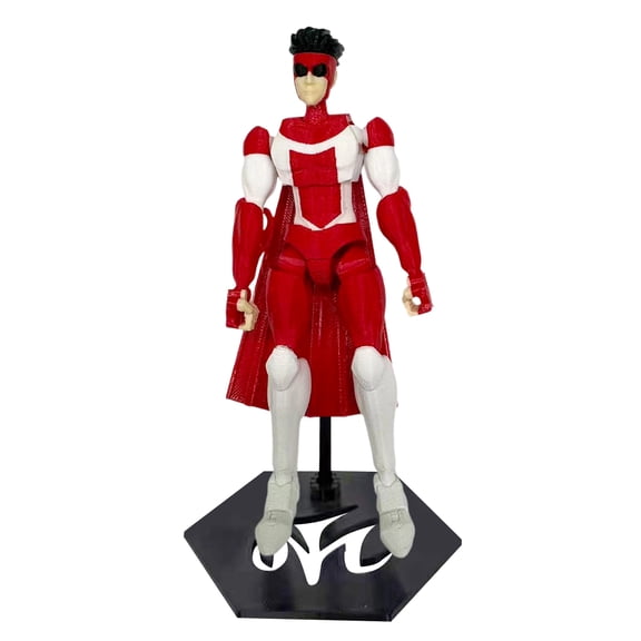 Invincible Animated Series 3D Printed Action Figure, 5.3" Dynamic Articulated Figure, Desktop Display Collectible for Fan Collection & Gifting(E)