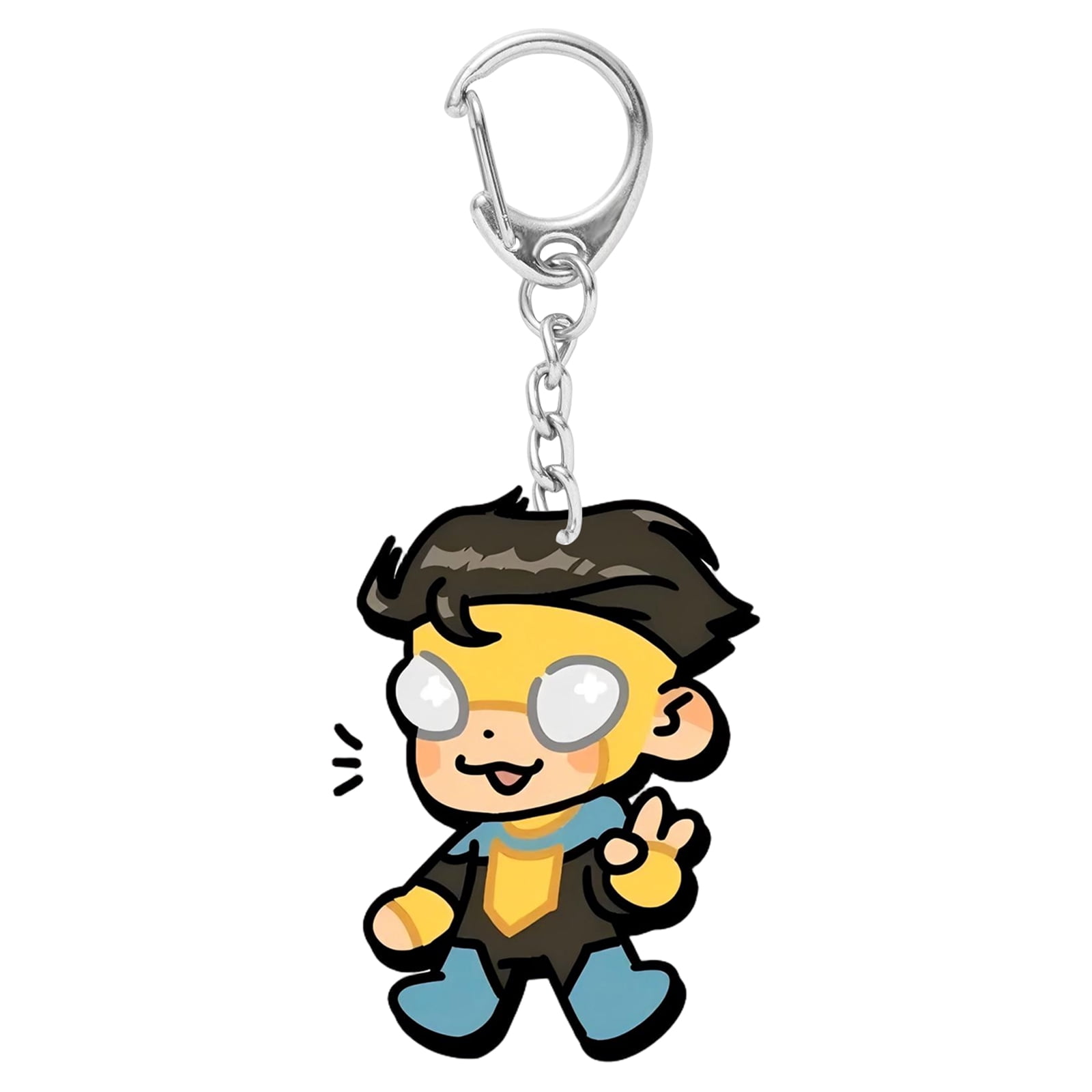 Invincible Anime Chibi Keychain, 2.2 Inch Acrylic 2D Mark Grayson Key ...