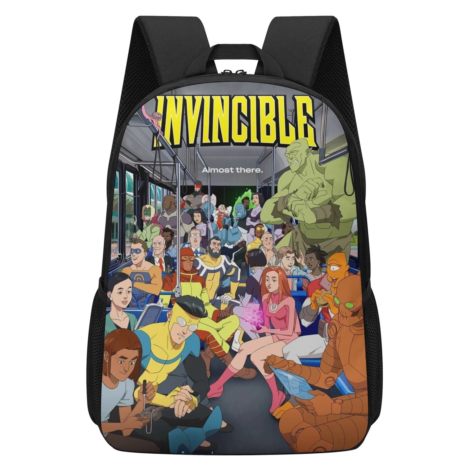 Invincible Backpack for Students - Cute Cartoon Printed Backpack ...