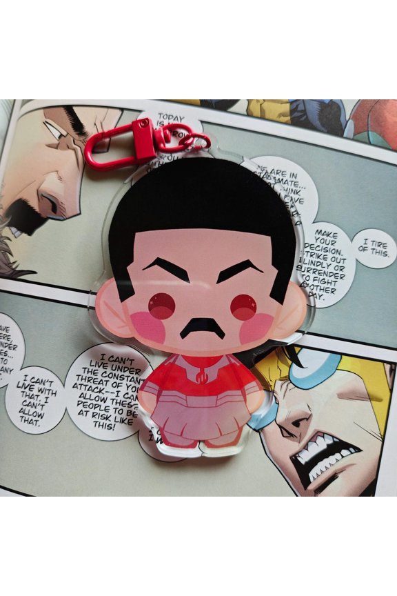 Invincible Chibi Keychains, Acrylic Bag Charm Fan Collection, random 1 pack