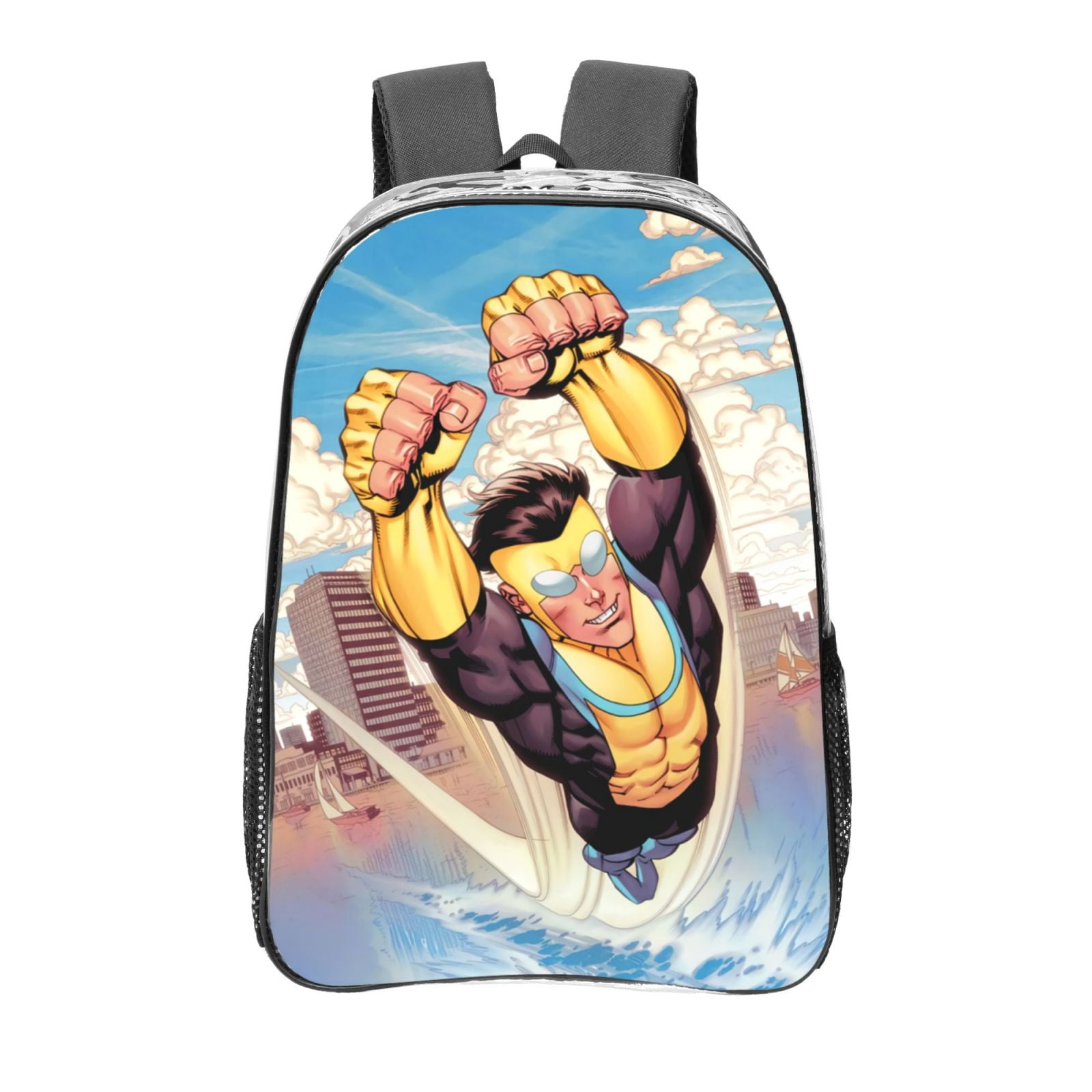 Invincible Clear Backpack 16 Inch Large Capacity PVC Transparent Laptop ...
