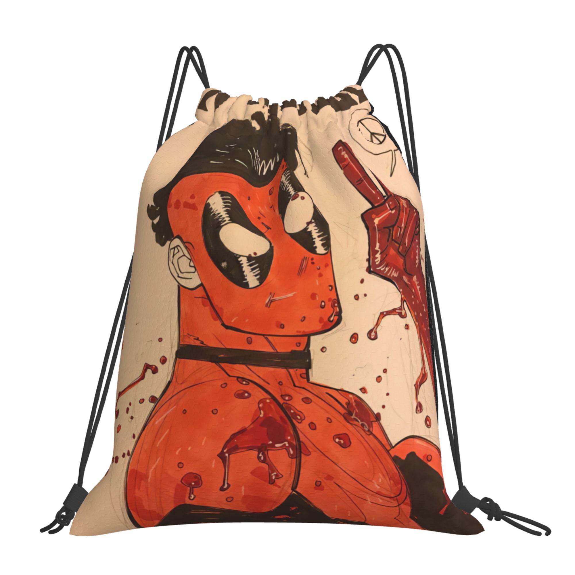 Invincible Drawstring Bags, Simple Casual Drawstring Sling Bag ...
