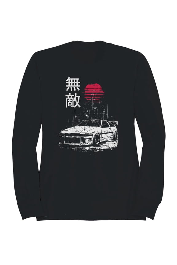 Invincible Drift Car Retro Design Men's Sweatshirt