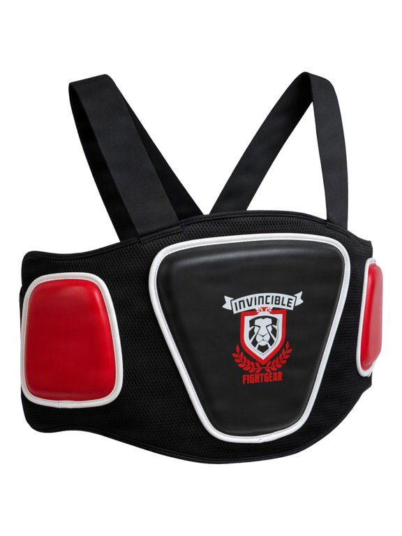 Airflow Body Protector Heavy Hitter: Ultimate Chest Guard for Boxing, MMA, Kickboxing, Muay Thai - Coaching/Training, Black