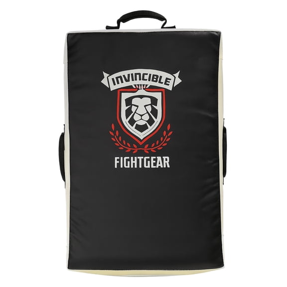 Invincible Fight Gear Gel Punch & Kick Shield, Curved Training Pad, 25 x 15 x 5.5, Multi-Handle Grip, Gel Enforced Lining, Heavy-Duty Canvas Vinyl, Muay Thai, MMA, Kickboxing, Karate