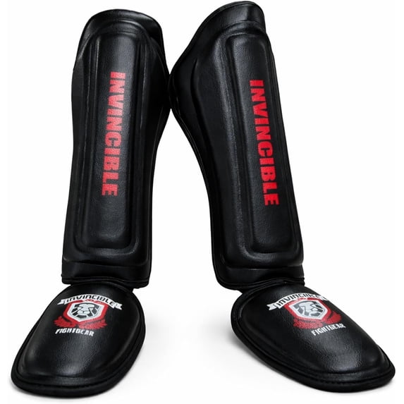 Shin-n-Step for Muay Thai, MMA, Martial Arts Protective Training Equipment for Sparring or Training Padded and Adjustable.Unisex, X-Large
