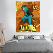 Invincible Flag Funny Tapestry Indoor Outdoor Wall Art Tapestry for Bedroom Teens Room Decoration Living Room Bedroom 30"×40"inch