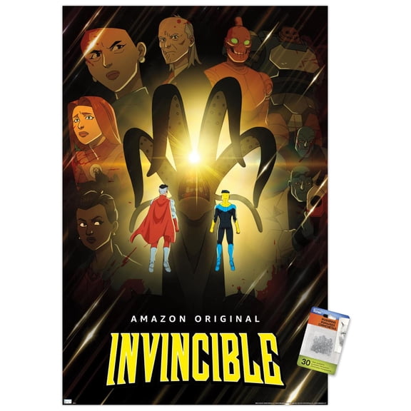 Invincible - Gold One Sheet Wall Poster with Pushpins, 22.375" x 34"