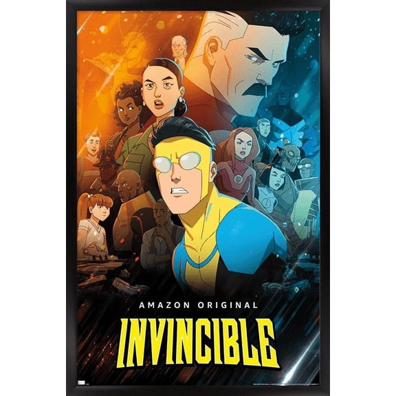 Invincible - Group One Sheet Wall Poster, 14.725" x 22.375" Framed