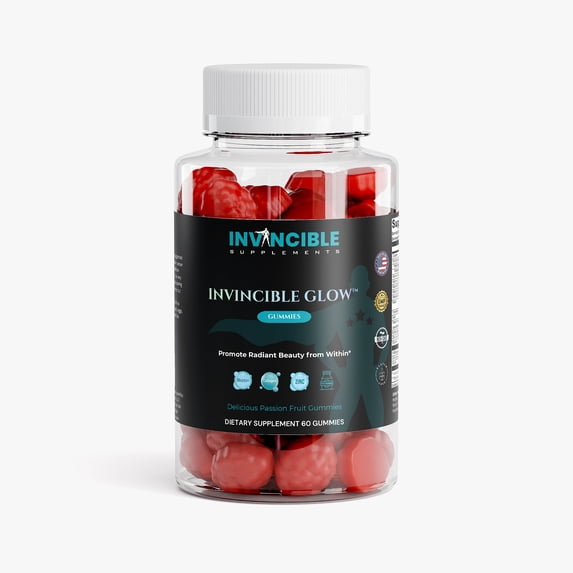 Invincible Supplements Collagen Gummies with Vitamin C - Non-GMO, Lab-Tested, GMP & NSF Certified