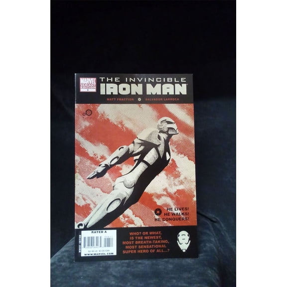 Pre-Owned Invincible Iron Man #6 Variant Cover 2008 Marvel Comics Comic Book