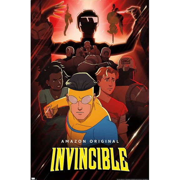 Invincible - Red One Sheet Wall Poster, 14.725" x 22.375"