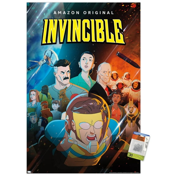 Invincible - Space One Sheet Wall Poster with Pushpins, 22.375" x 34"