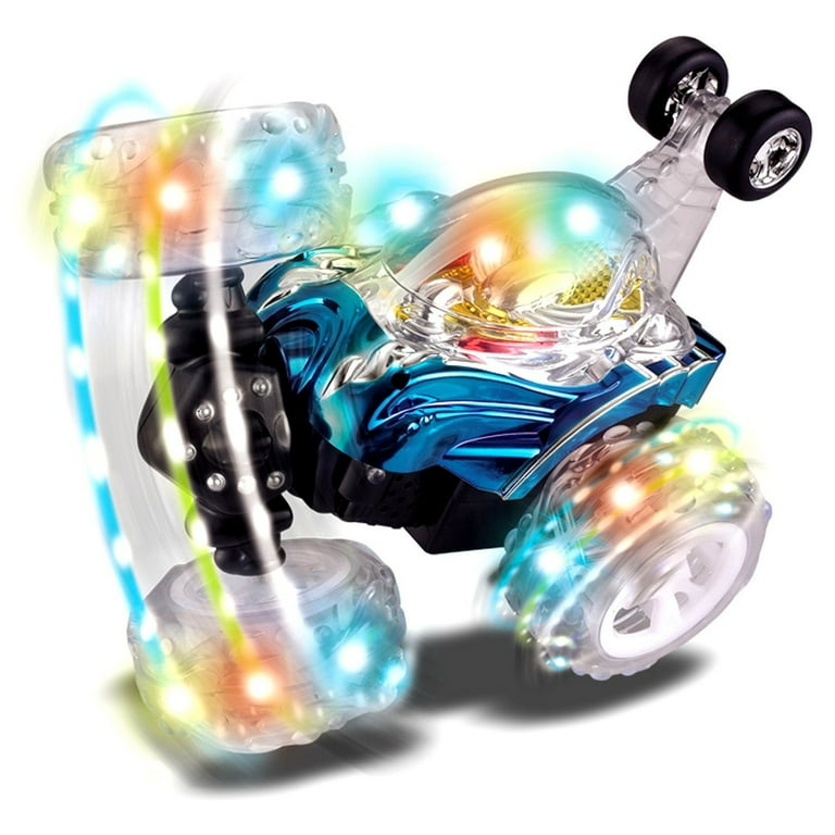 Invincible Tornado Remote Control RC Aerobatic Turbo Twister Stunt Car Truck Blue Color
