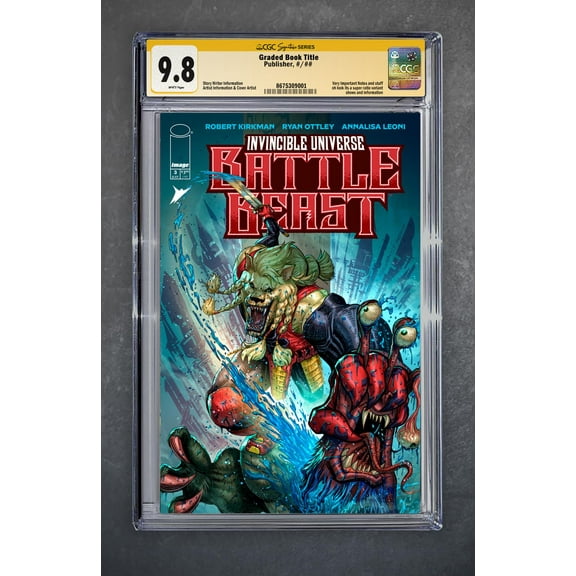 Invincible Universe: Battle Beast #3 CGC Signature Series 9.8 Chris Marchman Variant A Trade LTD 1000