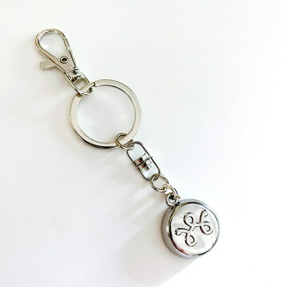 InvisaWear Personal Security Device, Silver Unisex Keychain - GPS & ADT Monitor