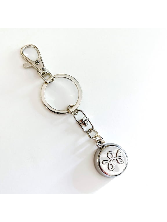 Personal Security Device, Silver Unisex Keychain - GPS & ADT Monitor