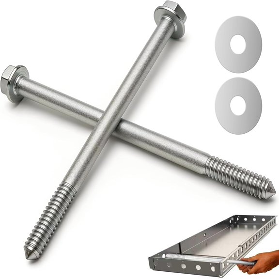 Invisabolt Support System  Floating Bench Mounting System, Concealed Load-Bearing Bolts for Adjustable Floating Shower Benches (2 Pack)