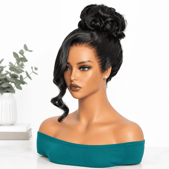 Invisi Ssnug Fit Body Wave 360 Lace Front Wig Human Glueless Hd Frontal Pre Plucked Cut Bleached Knots 200% Density 18 Inch