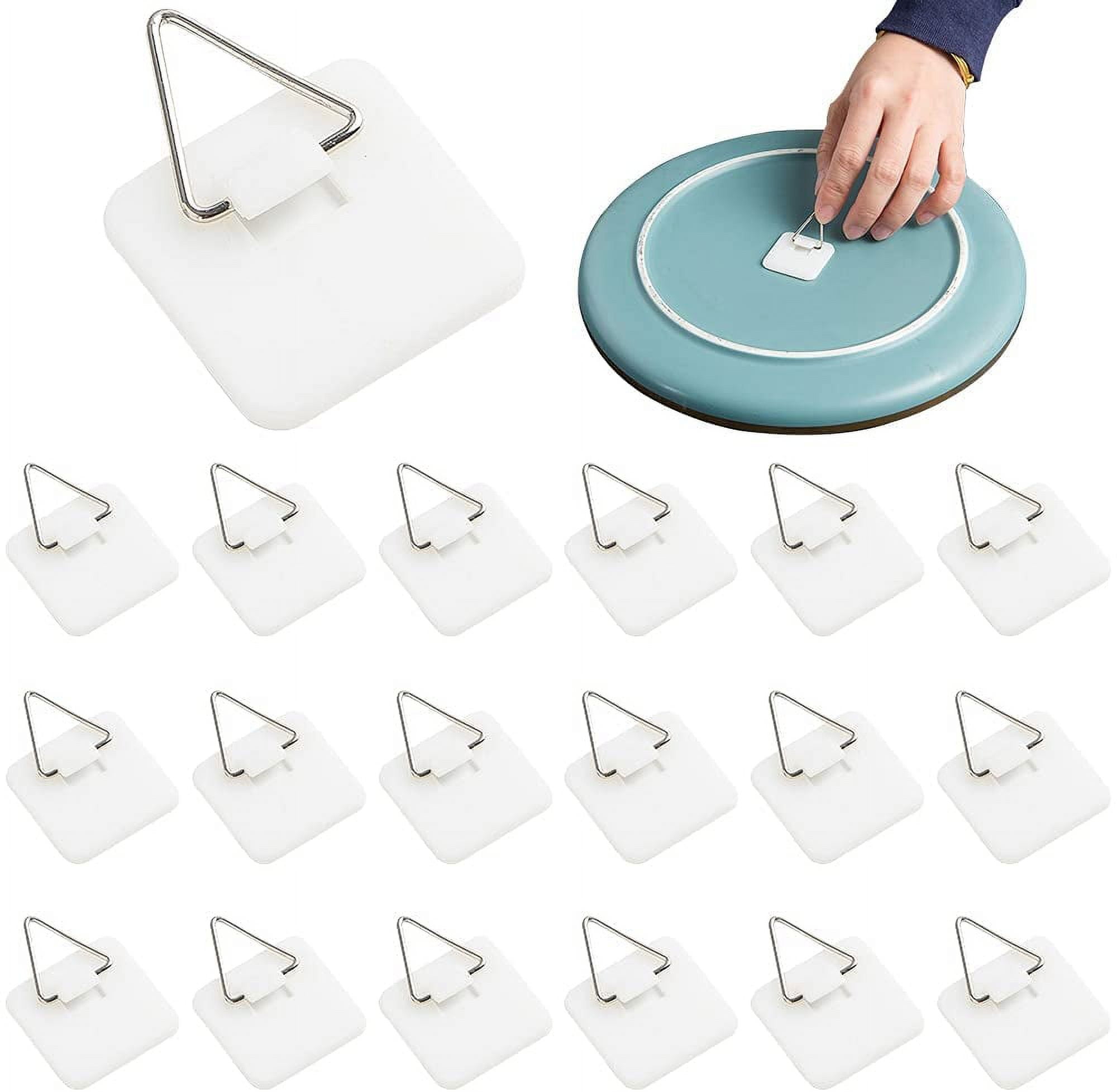 Invisible Adhesive Plate Hanger Vertical Plate Holders for The Wall