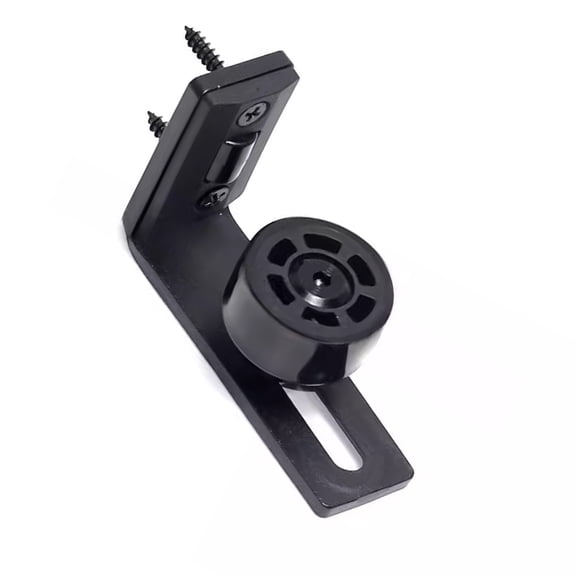 Invisible Adjustable Barn Door Guide - Carbon Steel Sliding Systems, Quiet Rollers for Indoor/Outdoor, Matte Finish