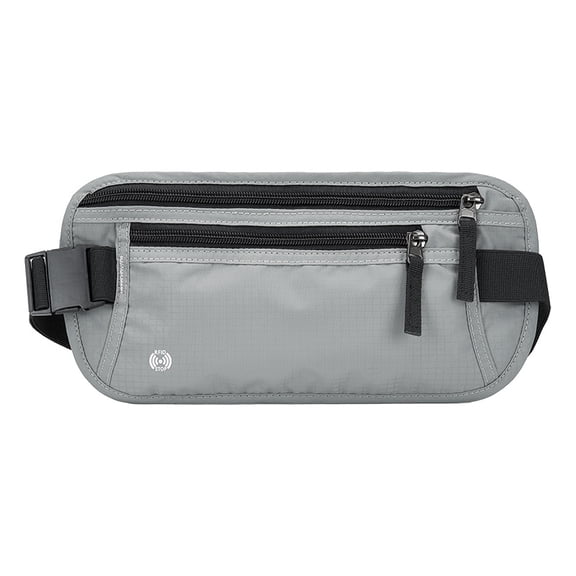 Invisible Anti-Theft Travel Waist Bag Multifunctional Phone Wallet  RFID Blocking Card Holder Outdoor Sports Jogging Waist Bag
