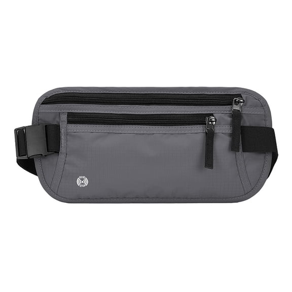 Invisible Anti-Theft Travel Waist Bag Multifunctional Phone Wallet  RFID Blocking Card Holder Outdoor Sports Jogging Waist Bag