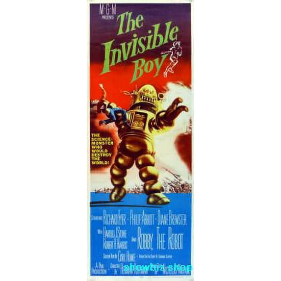 Invisible Boy The Movie Poster 24x36 Art decor Art Poster 24x36 Multi-Color Square Adults AB Posters