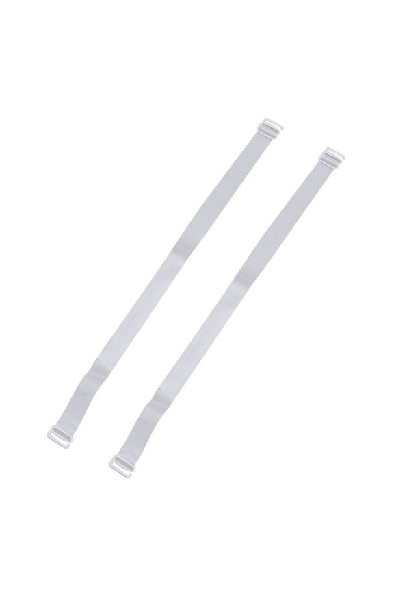 Invisible Strap Bra Strap White Silicone 2Pcs Support Daily Use Women