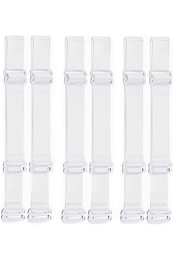 Invisible Bra Straps | 3 Pairs Clear Bra Straps Non-Slip Adjustable for Strapless Bra