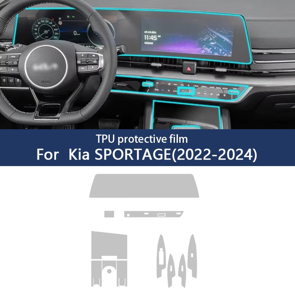 Invisible Car Interior Protection Film TPU for 2022-2024 Kia Sportage ...