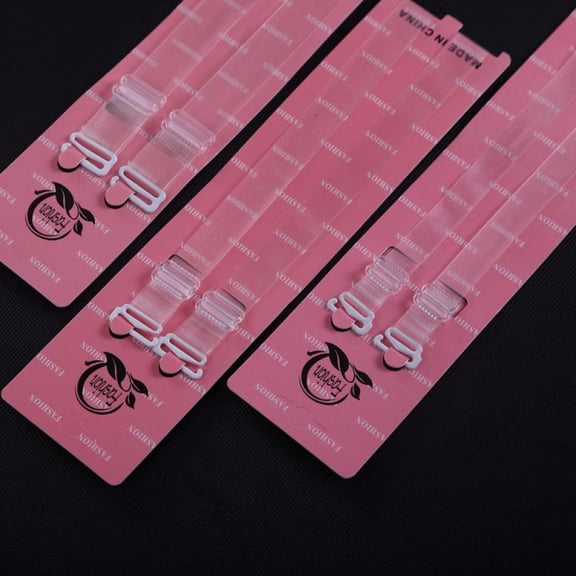 Invisible Clear Bra Strap Non-Slip Adjustable Bra Strap Soft 2 Pair Transparent Shoulder Strap