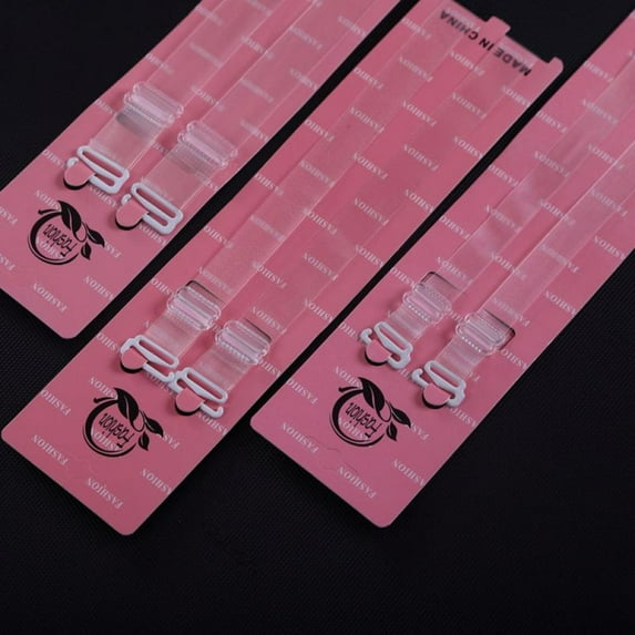 Invisible Clear Bra Strap Non-Slip Adjustable Bra Strap Soft 2 Pair Transparent Shoulder Strap